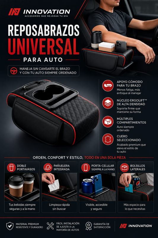 REPOSA BRAZO PREMIUM PARA AUTO