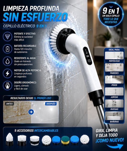 Cepillo De Limpieza -  Electrico Recargable